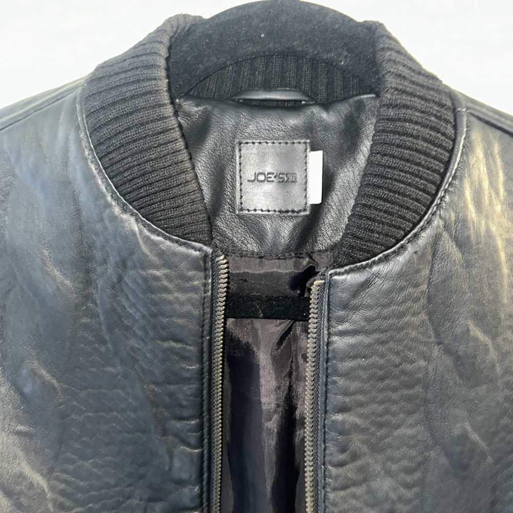 Joe's Jeans Black Faux Leather Jacket - Picture 4 of 10